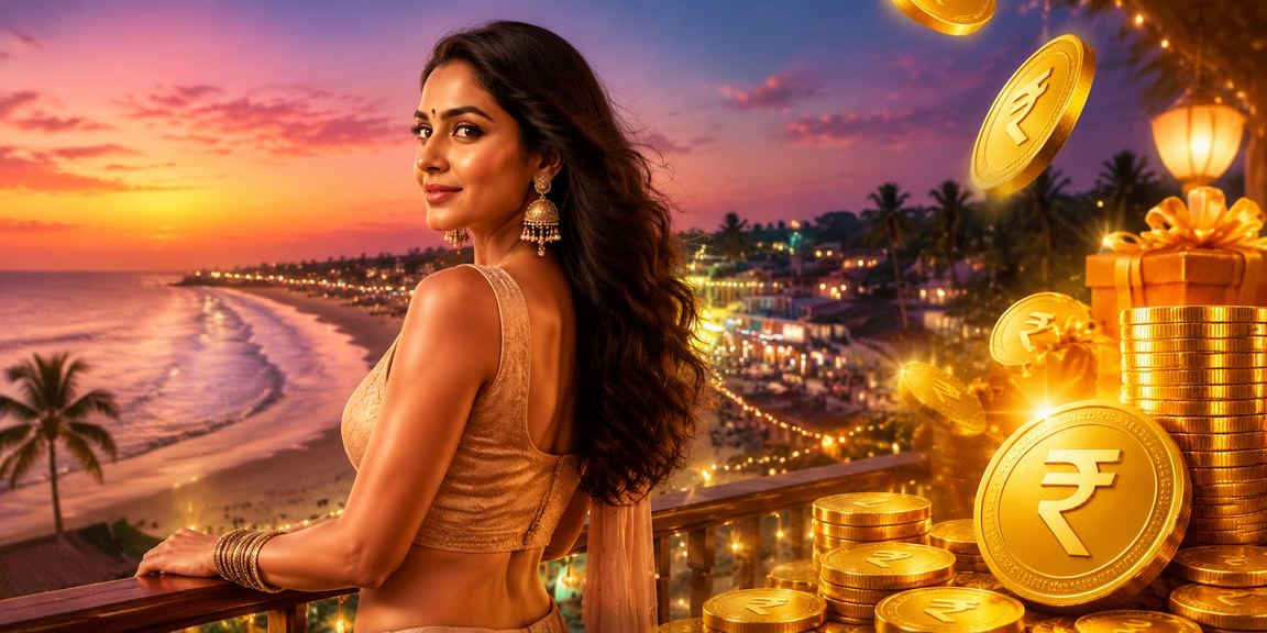 Excited sports bettors watching live games and odds at Goa beach entertainment venue